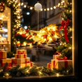 thumbnail image 3 of Christmas Window Lights, Warm LED Hanging Window Decorative Lamp Battery Operated for Fireplace Wall Front Door Xmas Holiday Indoor Home Decor, 3 of 7