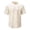 Beige, variant on Men's Casual Short Sleeve Button Down Shirt Breathable Slim Fit Comfortable Summer Wear Shirt with Ocean Stripes Mens Summer Lightweight Pullover Tee Shirts