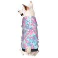 thumbnail image 1 of Fotbe Tie Dye Sudadera con Estampado para Perros Pequeños – Suéter con Capucha para Mascotas, Tela Suave de Forro Polar con Bolsillo-Large, 1 of 7
