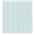 thumbnail image 3 of Ambesonne Pastel Shower Curtain, Forget Me Not Flowers Retro, 69"Wx70"L, Pale Blue and Green, 3 of 3