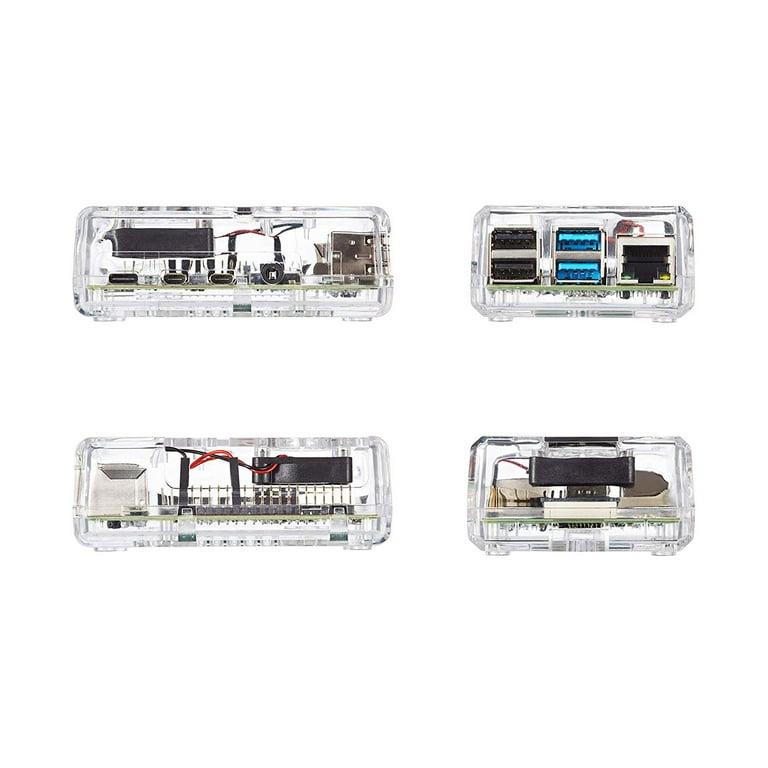 Vilros Raspberry Pi 4 - 4GB Complete Kit with Clear Transparent