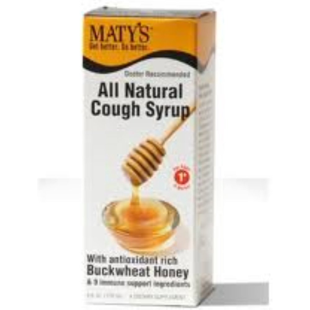 Maty's All Natural Cough Syrup, Buckwheat Honey 4 oz (Pack of 3