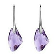 thumbnail image 5 of Grandest Birch Women Rhinestone Dangle Drop Hook Earrings Royal Style Eardrop Jewelry Alloy, Rhinestone Pink, 5 of 7