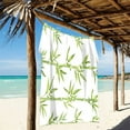 thumbnail image 2 of Ryvnso Green Leaves Print Oversized Beach Towel Microfiber Bath Blankets Swimming Fitness 37" x 74", 2 of 5