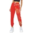 thumbnail image 1 of Gibobby pantalones con forro polar mujer Cómodos pantalones de entrenamiento para mujer, pantalones de chándal atléticos con bolsillos, pantalones de talle para correr (Rojo, L), 1 of 4