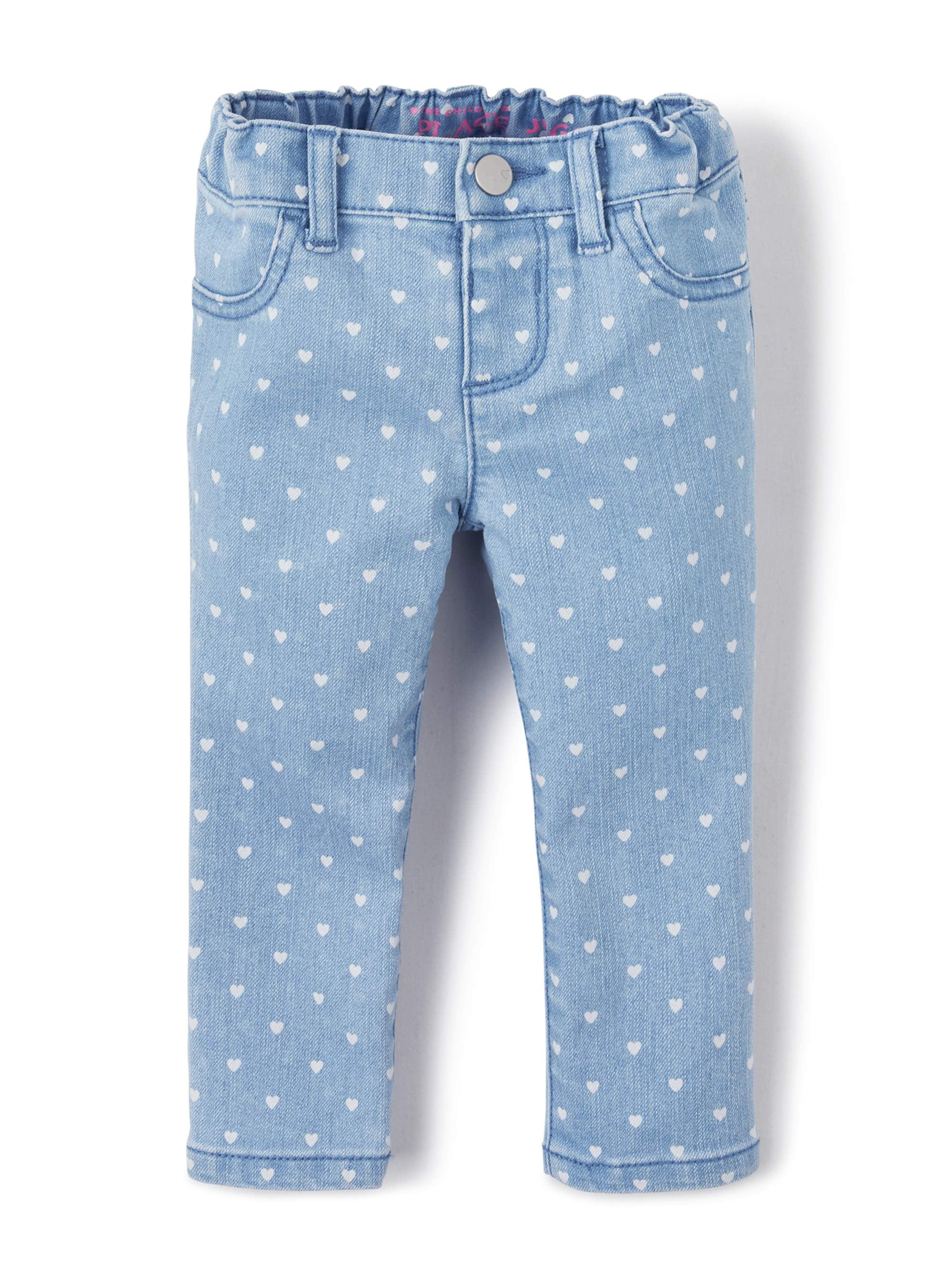The Children's Place The Children's Place Heart Printed Denim Jeggings (Baby Girls & Toddler