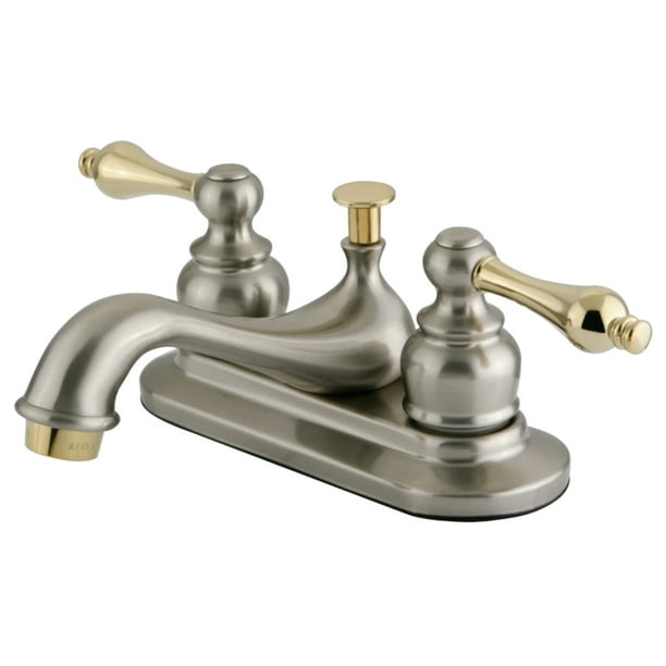 Kingston Brass KB609AL 4Inch Centerset Lavatory Faucet, Brushed Nickel