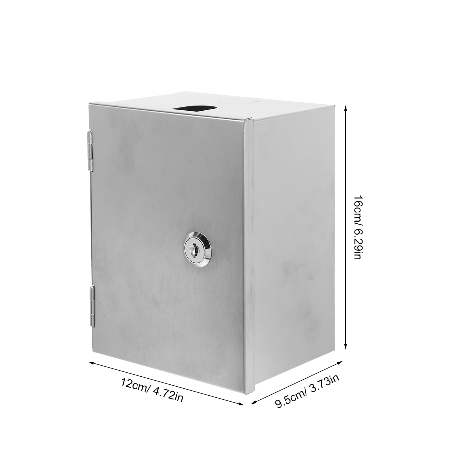 OFFIGAM Weatherproof Stainless Steel Outdoor Socket Box with Lock, Anti-Theft for Electrical Outlets