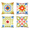 Green, variant on Orange Talavera Throw Pillow Covers Set of 4, Mexican Tile Decorative Cushion Covers 18x18 Inch, Boho Colorful Geometric Pillowcases for Sofa Couch Bed Patio Outdoor Decor, Hidden Zipper