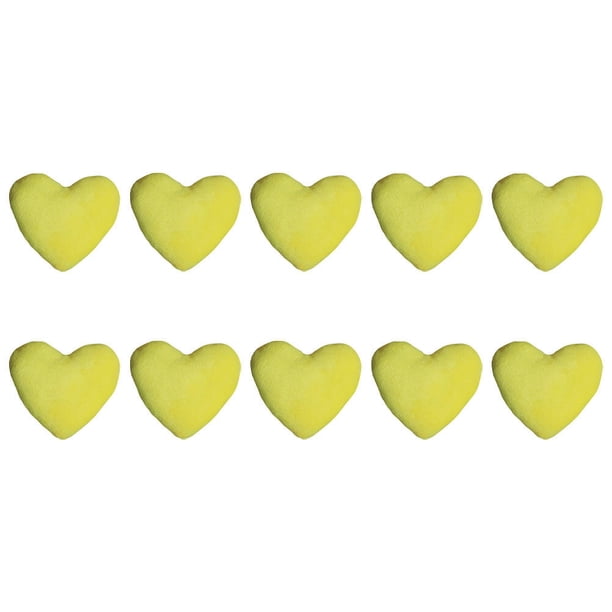 10 juguetes masticables con forma de corazón para perros, divertidos juguetes de peluche resistentes a las mordeduras.