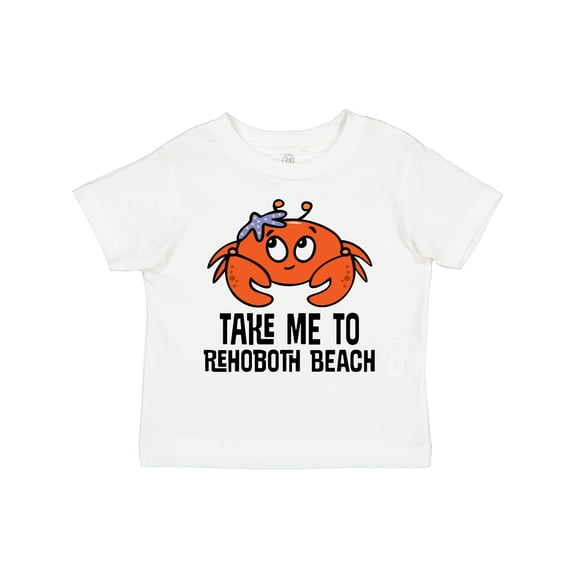 Inktastic Rehoboth Beach Delaware Cute Crab Boys or Girls Toddler T-Shirt