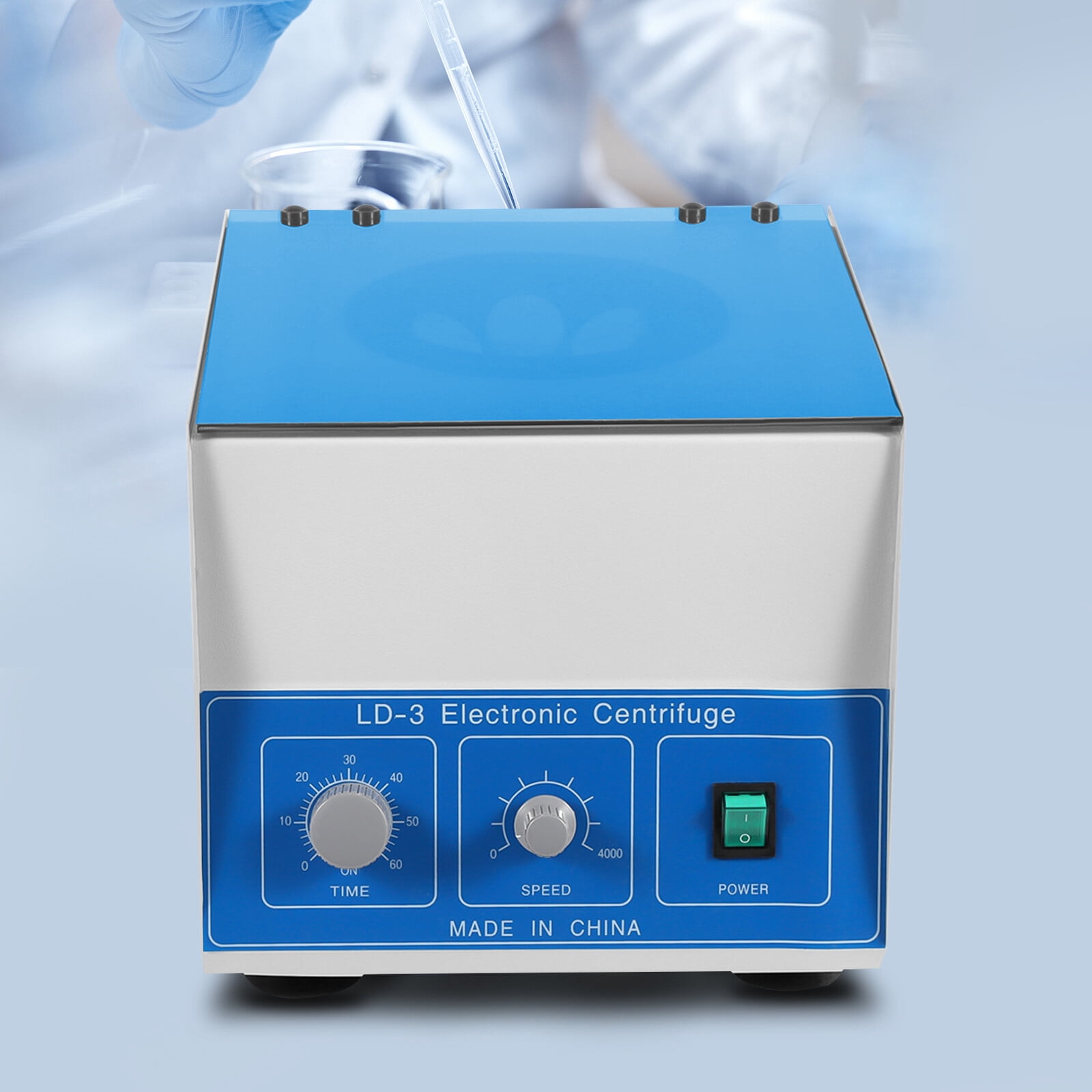 New LD-3 Electric Benchtop Centrifuge Lab Medical Practice 6*50ml 4000rpm Used In Scientific Research, Colleges And Universities