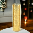 thumbnail image 4 of WGV International Decorative Glass Cylinder Hurricane Chimney Tube, 1 Piece 4"W x 16"H - Gold, 4 of 5