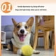 thumbnail image 5 of Juguete Autico de Pelota de Perro, Juguete de Pelota de Rodillo Activo de Juguete Múltiples Con 4 Cubierta Para Al Aire Libre, 5 of 7