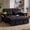 Black, variant on Xiweot 54" Convertible Sleeper Sofa Bed, Full Size Pull Out Couch with Adjustable Backrest, USB Ports & Cup Holder, Chenille Loveseat Sleeper for Apartment Living Room, Black