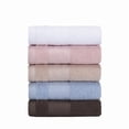 thumbnail image 4 of Zhuge 2-Piece 100% Cotton Ultra-Soft Highly Absorbent Quick-Drying Bathroom Towels, 13"×27.56" Towels for Home, Hotel, Daily Use & Family Travel, style C, pink, 4 of 5