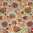 thumbnail image 5 of 10' X 13' Beige Orange And Red Toile Non Skid Indoor Outdoor Area Rug, 5 of 7