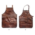 thumbnail image 4 of Vogacara Delantal de barbero profesional, banda para el cuello, delantales de Barista sin mangas, bolsillos múltiples, peluquero, teñido, babero masajeadores Tipo 1 Vogacara CE014592-01, 4 of 6