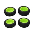 thumbnail image 3 of Estrela Neumáticos de Goma con Llanta de 86 mm con Contorno de Orificio en V para WLToys 144001 124018 124019 12428 1/10 Piezas de Coche RCVerde, 3 of 8