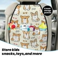 thumbnail image 4 of Goofa Cartoon Corgi Pattern Car Back Seat Protector for Kids (2 Pack) ,Anti-kick Storage Mat for Car Seats,Shields from Footprints, 4 of 6