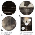 thumbnail image 3 of Designart "Buddhas Footprints Grey Buddhism I" Buddhism Metal Wall Art Prints, 3 of 5