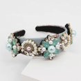 thumbnail image 2 of Western Baroque Bandana Full Jewelry for Rhinestone Rose Flower Leaves Prom Head, 2 of 4