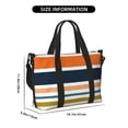 thumbnail image 2 of Travel Duffle Bag Colorful Pastel Stripes Travel Tote Bags Carry on Luggage Waterproof Weekender Bags with Top Handle Adjustable Shoulde Strap for Travel Gym, 2 of 5