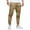 Khaki#56, variant on FINALGANG Men Cargo Pants Solid Color Elastic Waist Drawstring Jogger Trousers With Pockets Man Leisure Climbing Hiking Camping Cycling Pants,Army Green,L
