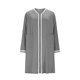thumbnail image 3 of HongQid Women's Long Sleeve Zipper Nightshirt with Pockets Button Down Nightgown Sleepwear Pajama Dress, 3 of 5