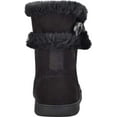 thumbnail image 3 of Women's Easy Spirit Snowy Bootie Slipper Black Fabric Suede/Plush Fur 7 M, 3 of 5