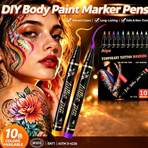 DIY Body Art Paint Markers