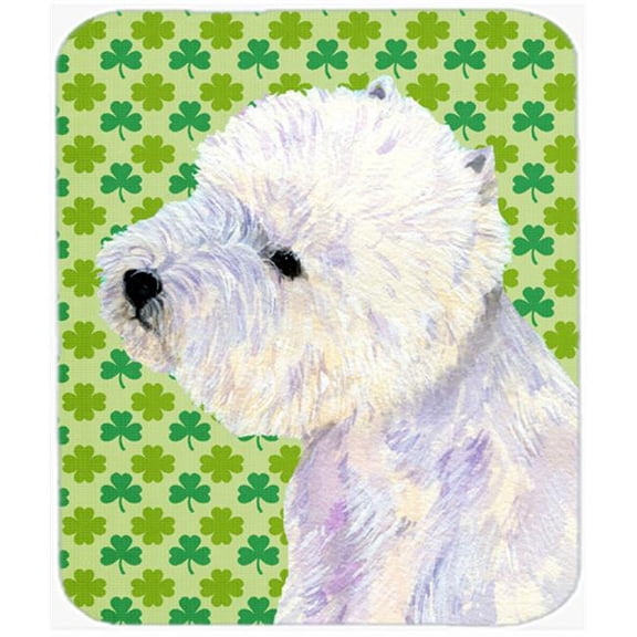 Carolines Treasures  Westie St. Patricks Day Shamrock Portrait Mouse Pad