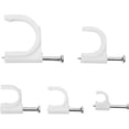 thumbnail image 4 of Ethernet Cable Nails, Tacks Clips for Wall Mount Cable Management, White Polypropylene Clamp Set, 500-Pack Assorted Sizes (4mm, 6mm, 8mm, 10mm, 14mm), 4 of 5