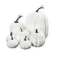 thumbnail image 1 of Wosthever Paquete de 8 calabazas falsas para decoración, versatilidad realista para temas de Acción de Gracias y Halloween Decoración del hogar blanco, 1 of 6