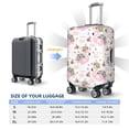 thumbnail image 3 of Salouo Flamingo And Flowers Pattern Travel Dust-proof Suitcase Cover, Softside Suitcase Protector Luggage Cover Protector for 18-32inch ,Not Included Suitcase, 3 of 8