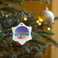 thumbnail image 7 of 3drose, Its Five Oclock Somewhere. Beach. Fun. Good Times., 3 inch Snowflake Porcelain Ornament, 7 of 7