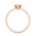 thumbnail image 3 of Rosec Jewels 1 Ct Lab Grown Pink Diamond Solitaire Ring (IGI Certified) - VS1 Grade, 14K Rose Gold, US 4.50, 3 of 9