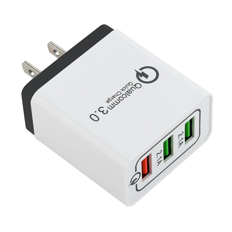 USB Wall Charger, FreedomTech 3-Port USB Cube Power