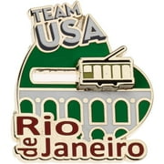 Angle View: Team USA Rio Slider Pin