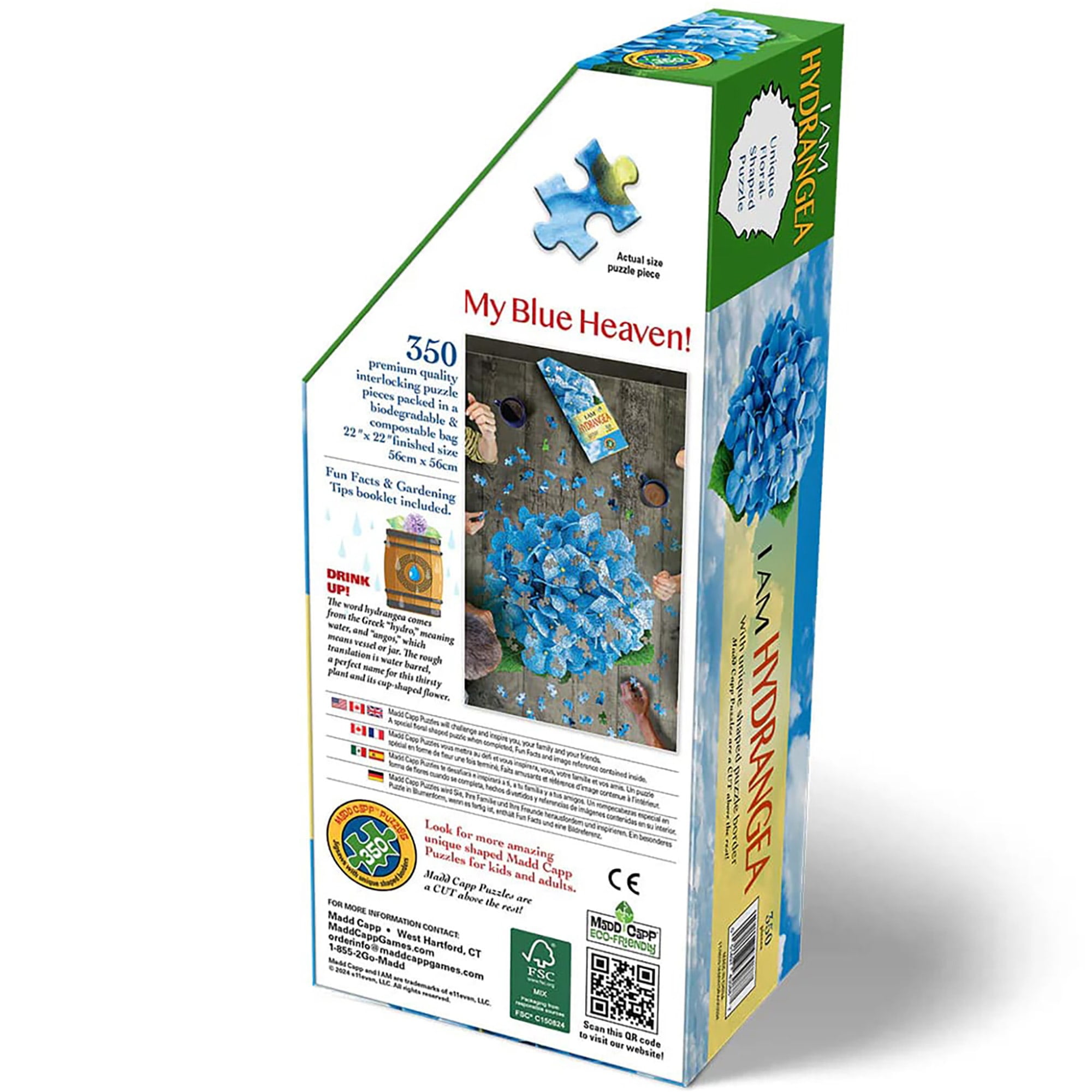Madd Capp: I Am Hydrangea - 350 Piece Puzzle - Floral Shaped