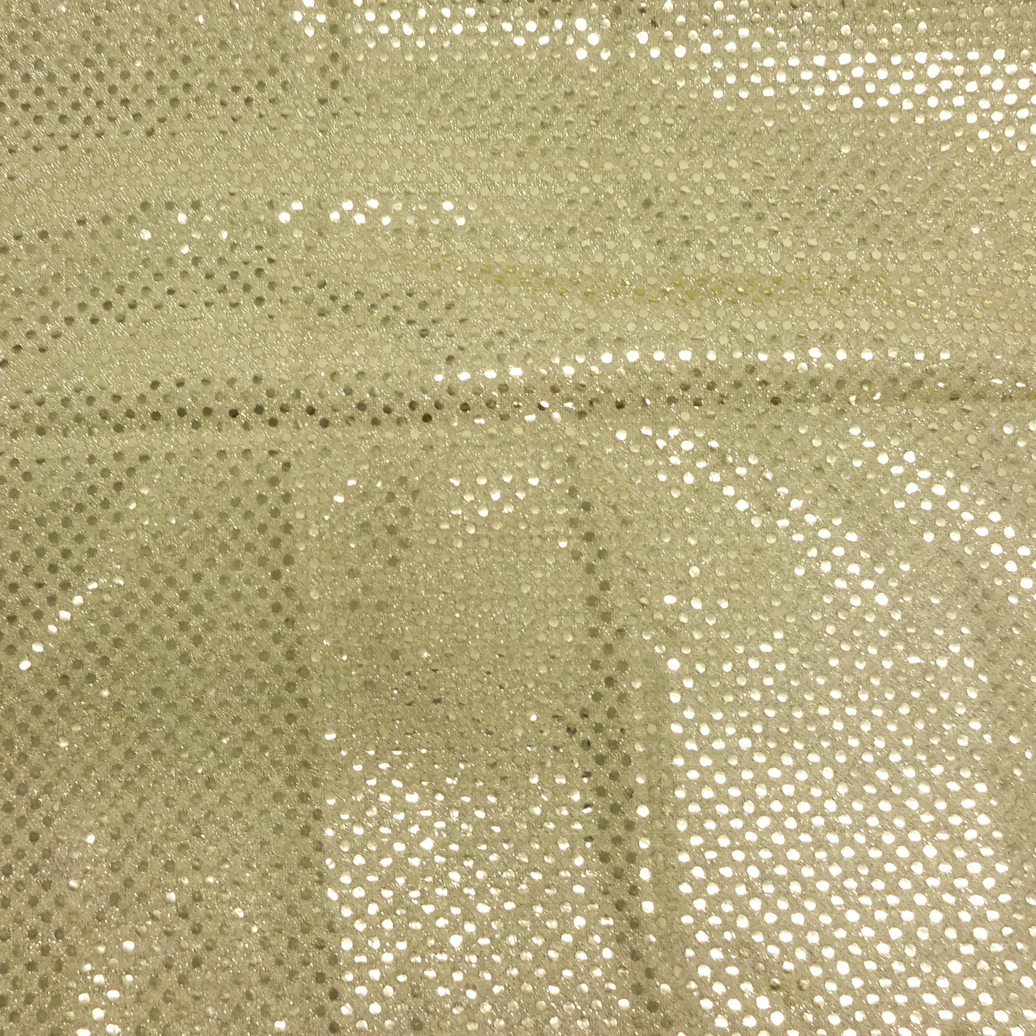 Shason Textile 37.5” x 1.5 Yards Wide 3mm Spangle Knit Sequin Holographic Precut Fabric, Gold