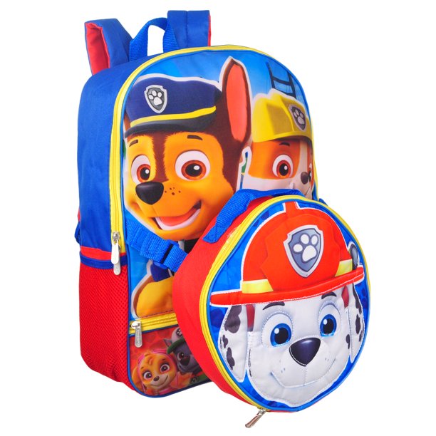 paw patrol backpack and lunchbox set