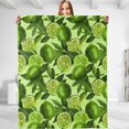 thumbnail image 1 of Lemon Throw Blanket - Plush, Soft, Comfy, Lightweight, Warm, Fuzzy,, 1 of 6
