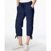 Calvin Klein Poplin Capri Cargo Pants Navy M