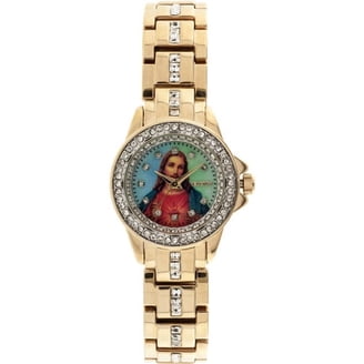 Elgin extra small watch for ladies , Jesus Figure , Brand New Battery Inside Elgin Women main image 4