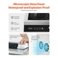 thumbnail image 3 of KFFKFF Mobile Induction Cooking Surface, 5000W Professional Induction Heater with 16 Heat Levels, Stainless Steel Tabletop Induction Warming Plate with 4H Timer, Safety Lock, 3 of 9