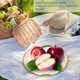 thumbnail image 2 of 10pcs Paper Plate Round Cut Proof Microwave Safe Disposable Food Trays for Party Picnic, 2 of 4