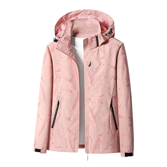 Pisexur Women's and Men's Snow Coat Mountain Snow Waterproof Ski Jacket Detachable Hood Raincoat Jacket Windproof Fleece Parka Rain Jacket Winter Coat