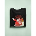thumbnail image 3 of Merry Christmas Santa Sweatshirt Women -Smartprints Designs, Female 5X-Large, 3 of 4