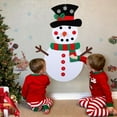 thumbnail image 4 of 20 x 39 Inch DIY Felt Christmas Snowman Games Set with 31 PCS Detachable Ornaments, Wall Hanging Xmas Gifts for Christmas Decorations, 4 of 7